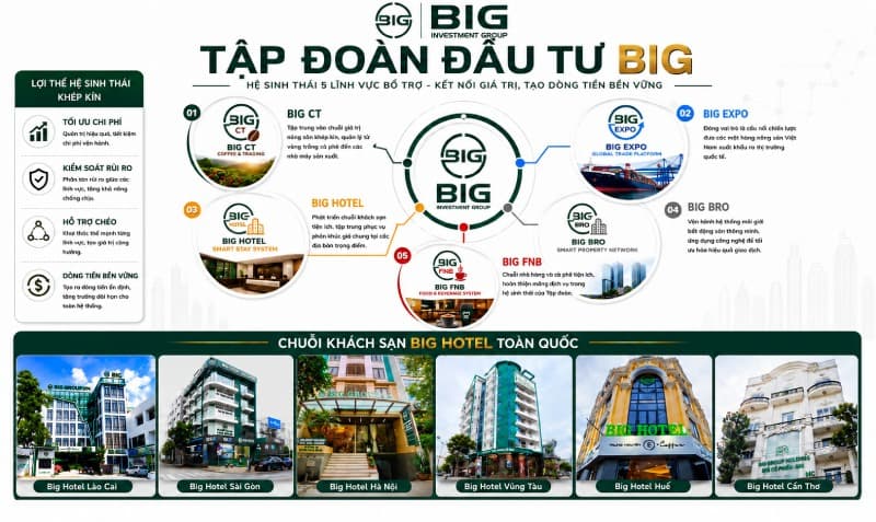 Big Group Holdings đổi tên thành Tập đoàn Đầu tư BIG, sở hữu hệ sinh thái 5 công ty con